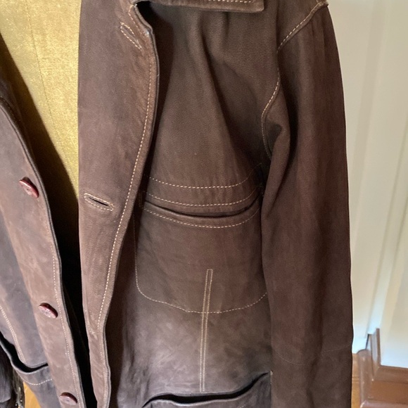 Indigo Palms from Tommy Bahama Brown Men's Leather Jacket. - Picture 5 of 10